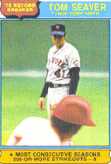 1976 Topps Baseball Cards      005       Tom Seaver RB